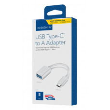 Insignia USB TYPE-C TO A adapter NS-PU396CA-WH